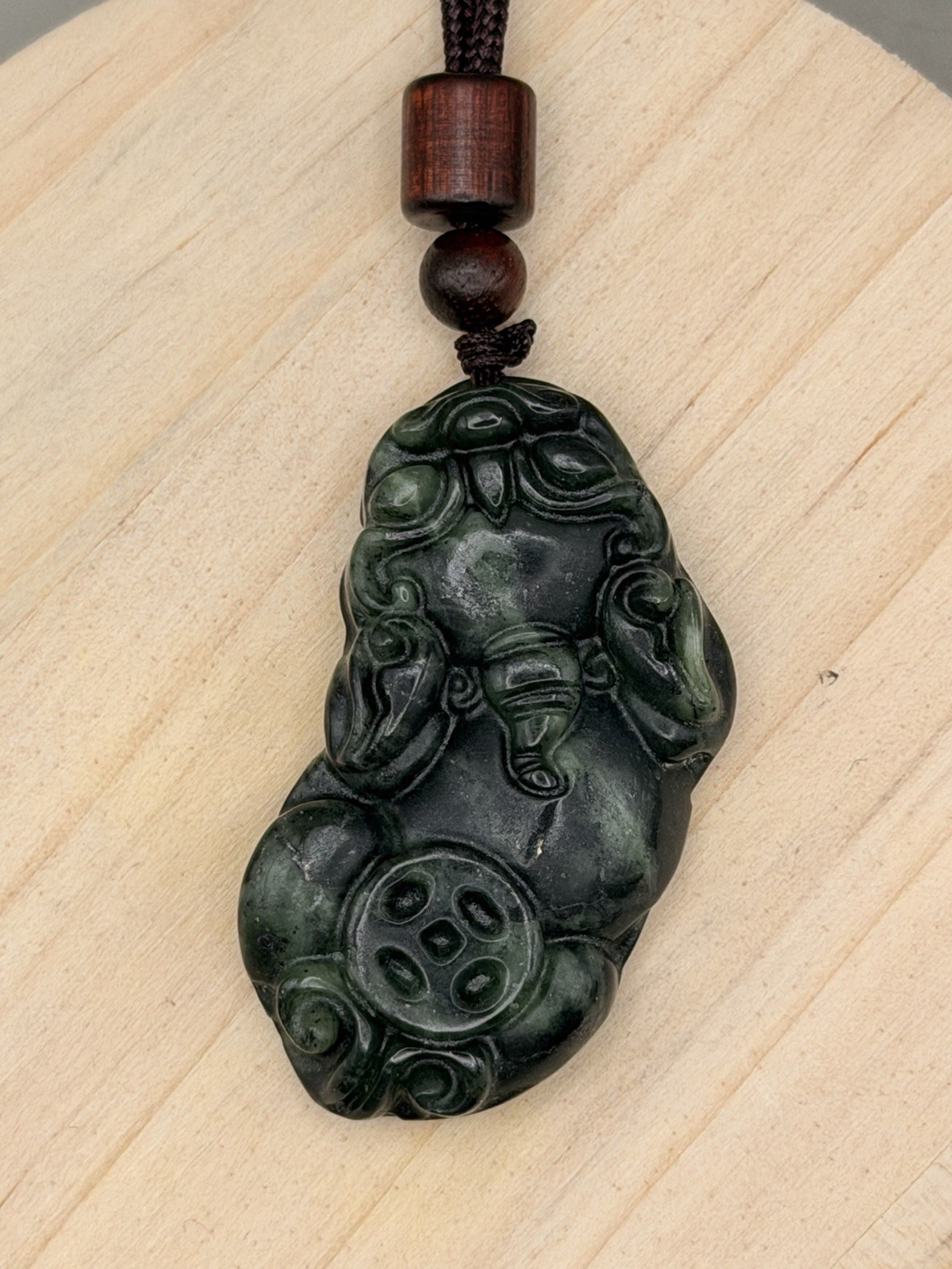 Set Of 2 Jade Pixiu Necklaces One Male One Female With COAs Natural Crystal