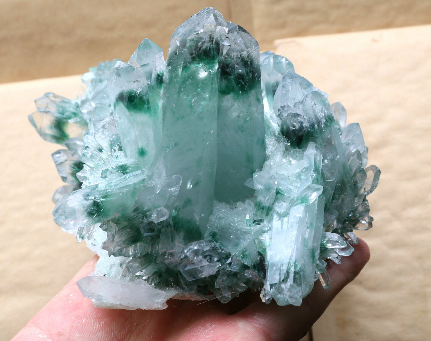 1025.9g New discovery green ghost Yellow crystal clusters of mineral samples