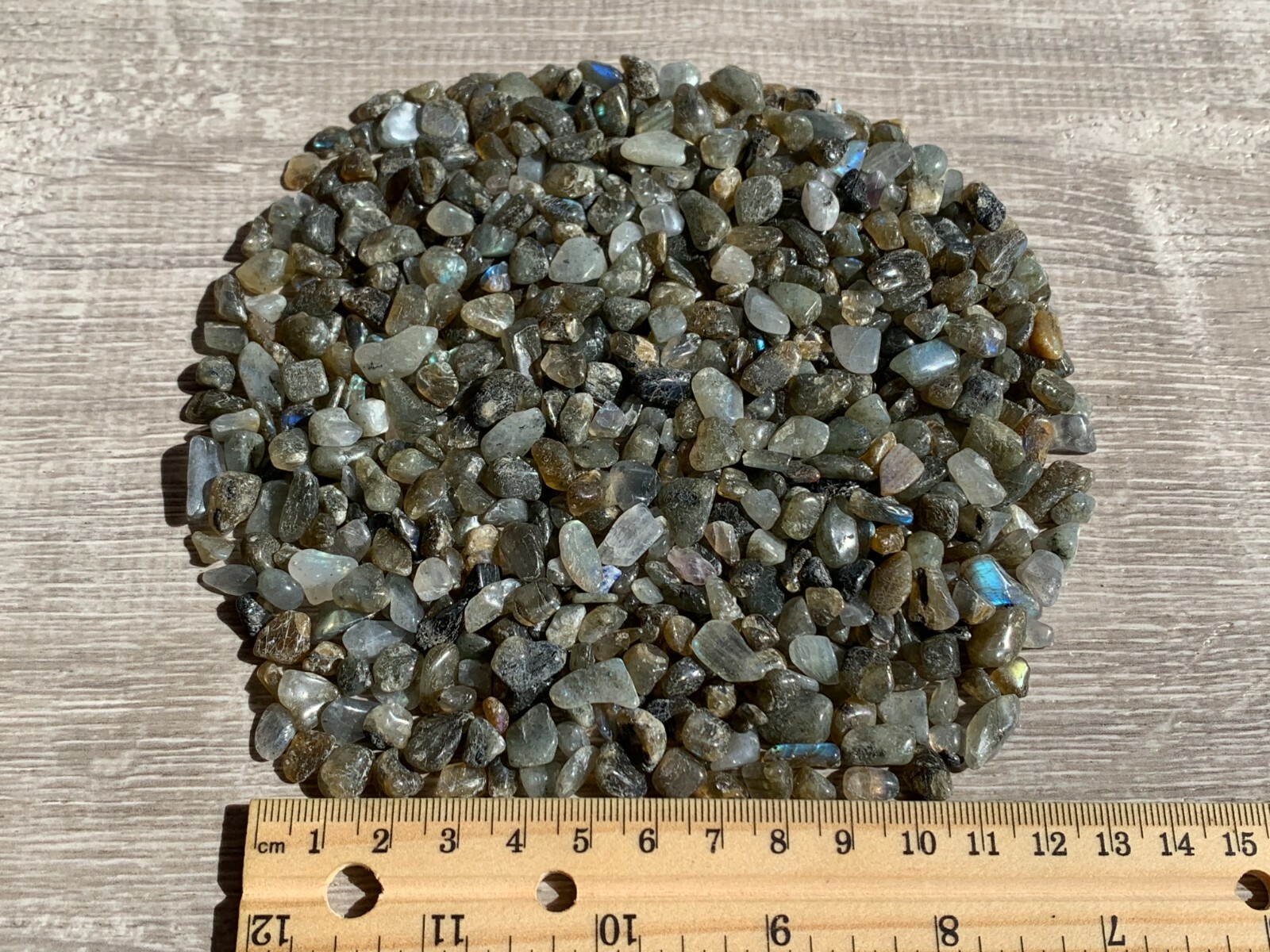 Grade A++ Labradorite Semi Tumbled Gemstone Mini Chips 5-12mm,Wholesale Bulk Lot