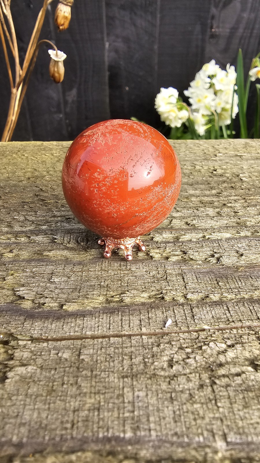 ✨️SALE✨️ Mini Red Jasper crystal Sphere & Stand 36g 3.5cm