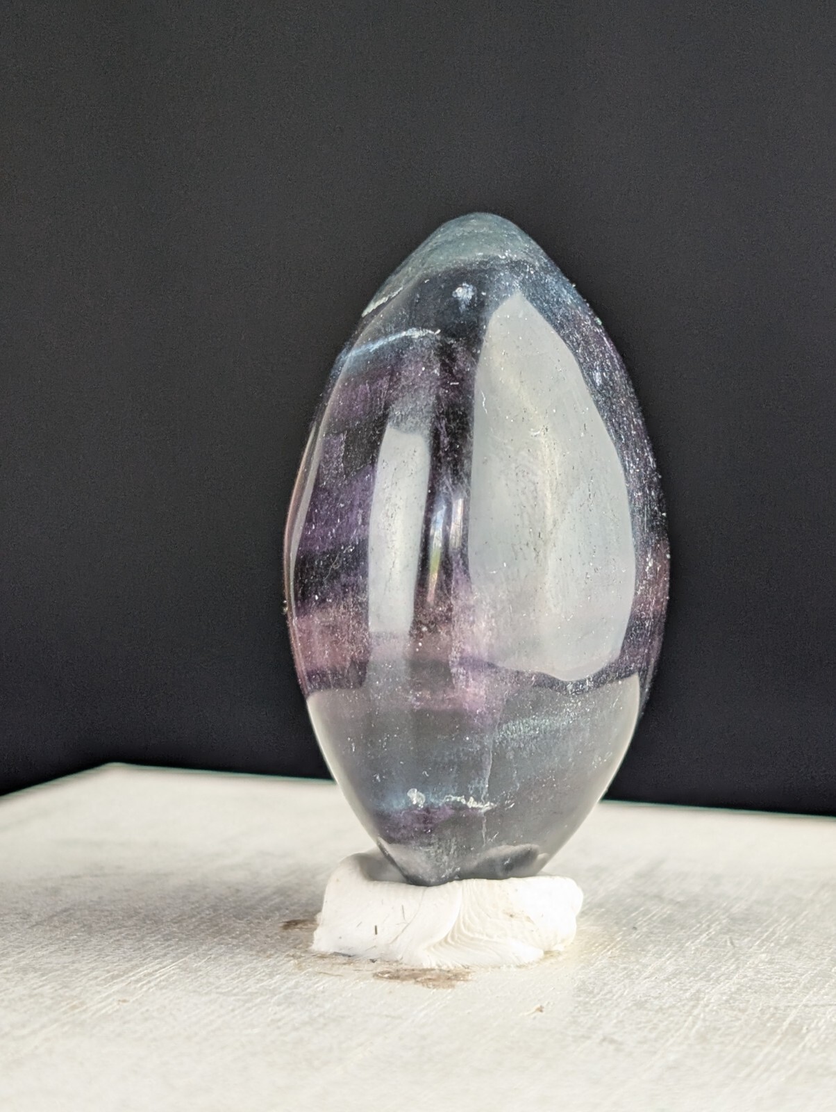 Fluorite Palmstone Crystal Chakra Gemstone Worry Stone