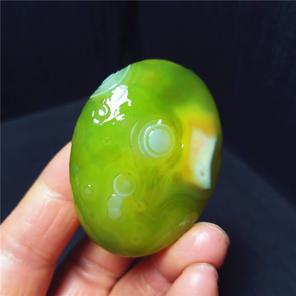 Rare 50.7G Natural Gobi Agate Eyes Agate/stone Madagascar CA4677