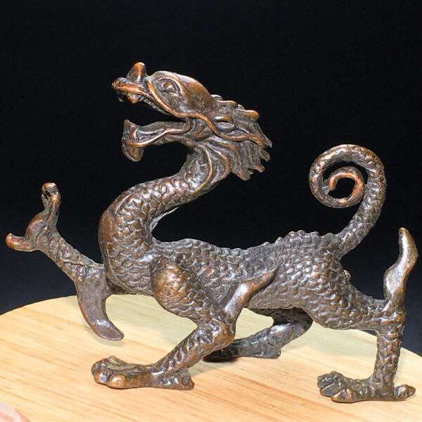 89g Ancient Chinese Handcrafted.Brass Exquisite.The perfect dragon.gift. 306