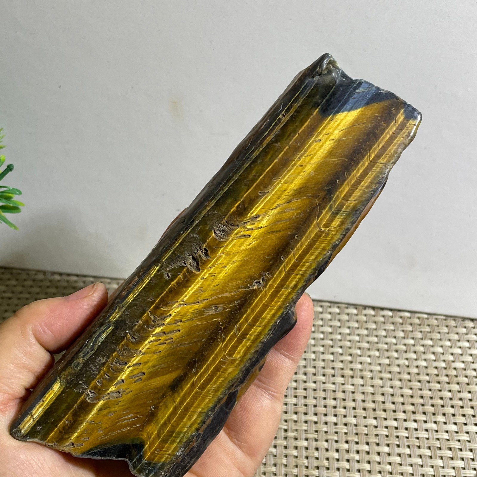 290g Natural tiger’s-eye Rough Raw Stone Rock Specimen Reiki healing