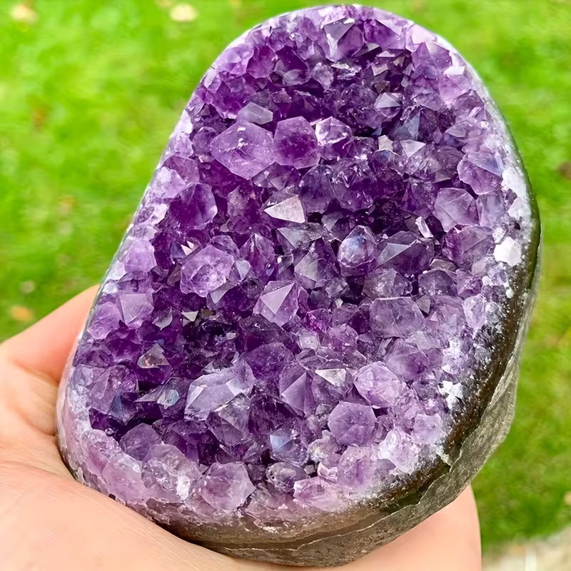Random 300g Amethyst Rough Stone Cluster – Purple Quartz Crystal Geode Cluster