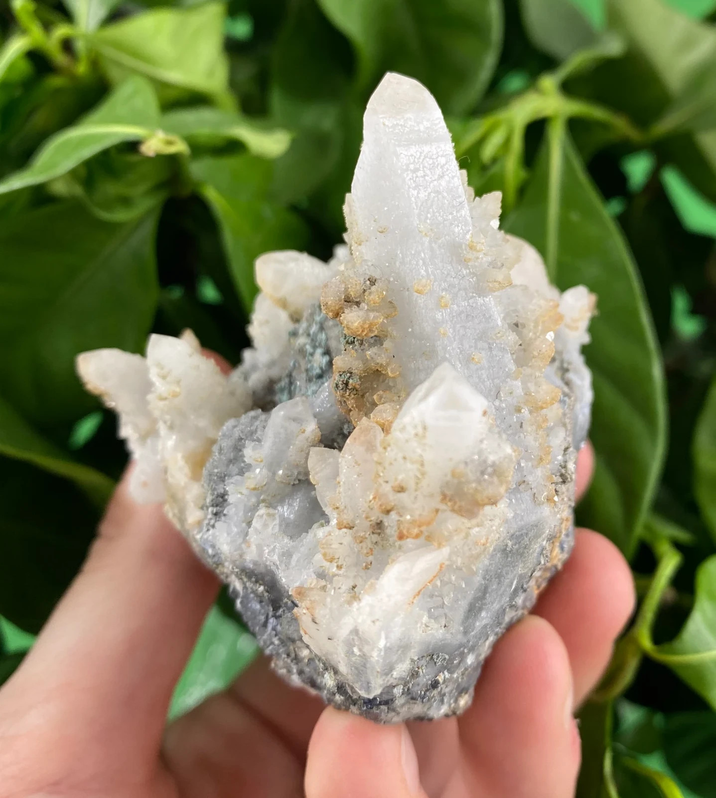 Gorgeous Quartz with Calcite and Dolomite from Madan , Bulgaria ,Natural Mineral