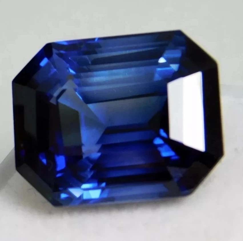9.94 Ct Emerald Cut BLUE Sapphire GGI Certified Loose Gemstone With best Quality