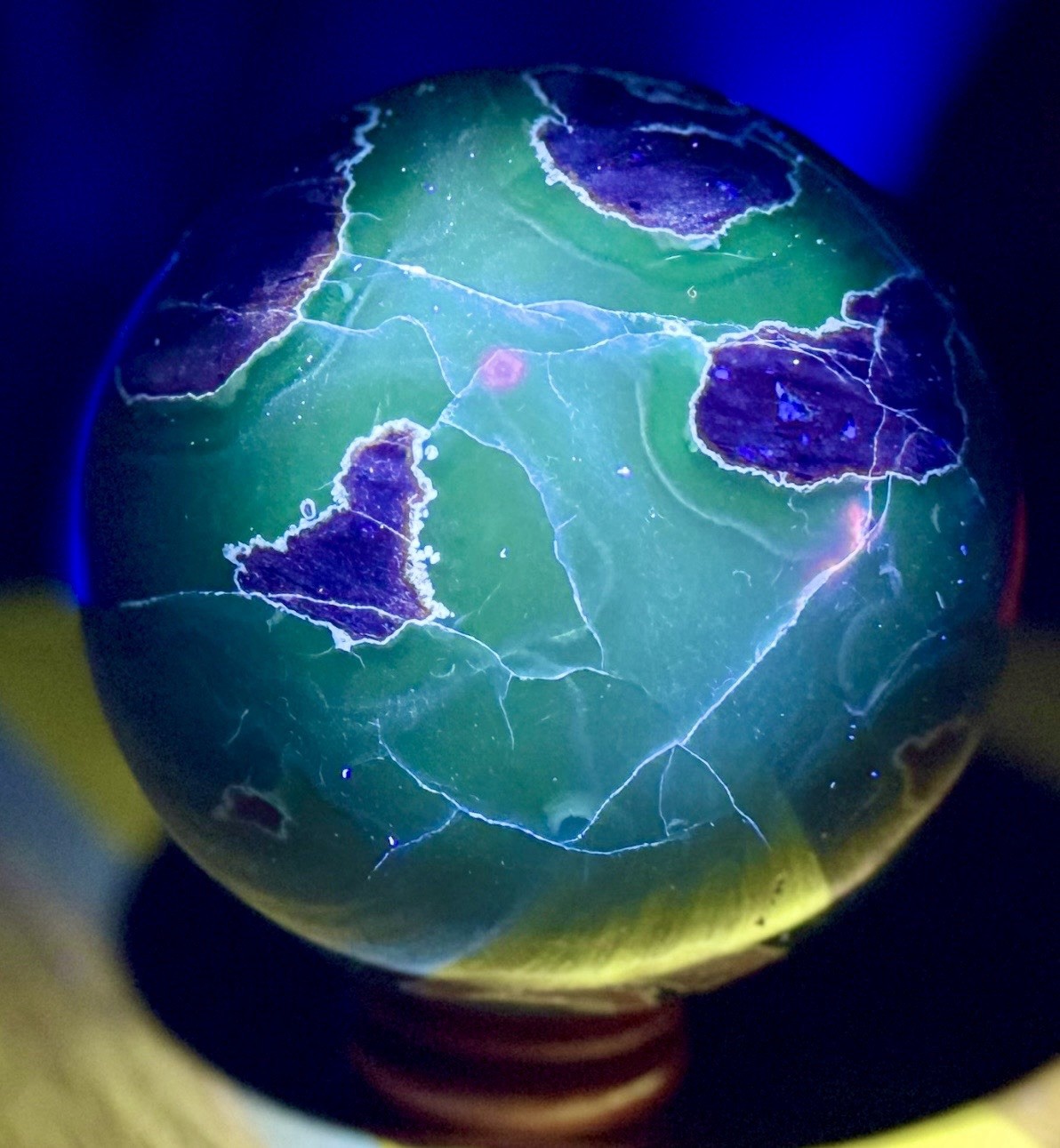 Football Agate Sphere 75mm/600g