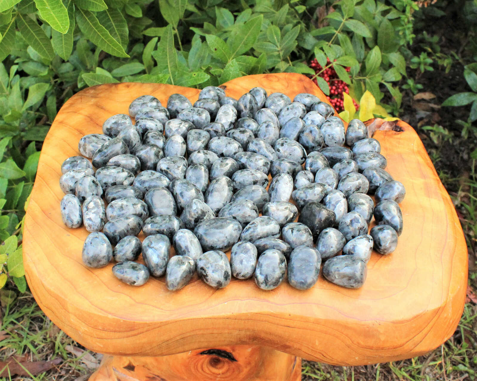 4 oz Larvikite Tumbled Stones: ‘A’ Grade Natural Polished Crystals 1/4 lb Bulk