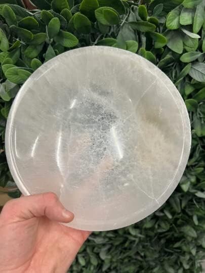 2.3″, 3″, 4″, 6″, 8″ Selenite Bowl Selenite Crystal Bowl Cleaning Cleansing bowl