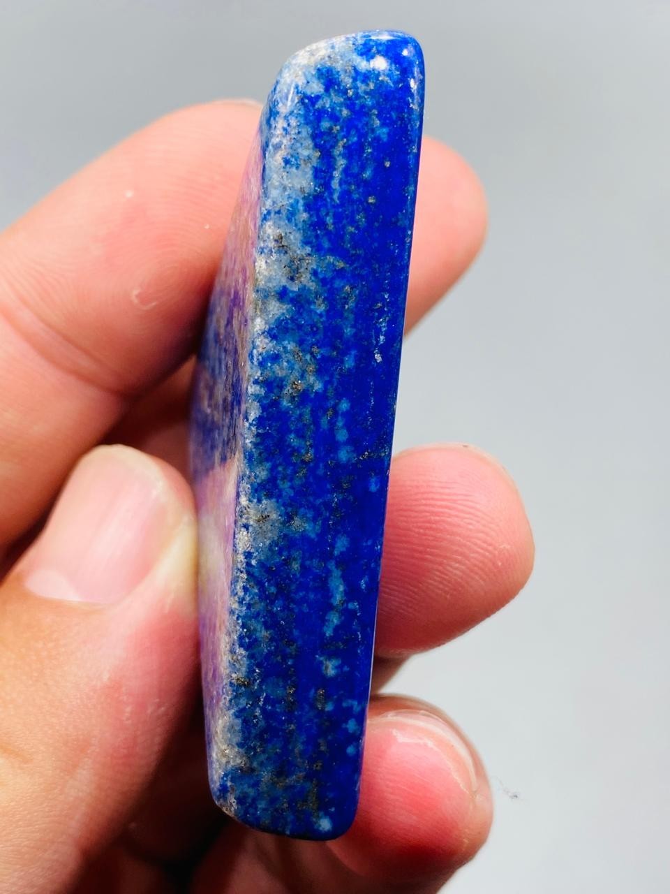 Lapis Lazuli Slice Triangle Royal Blue Natural Stone From Mine Mineral