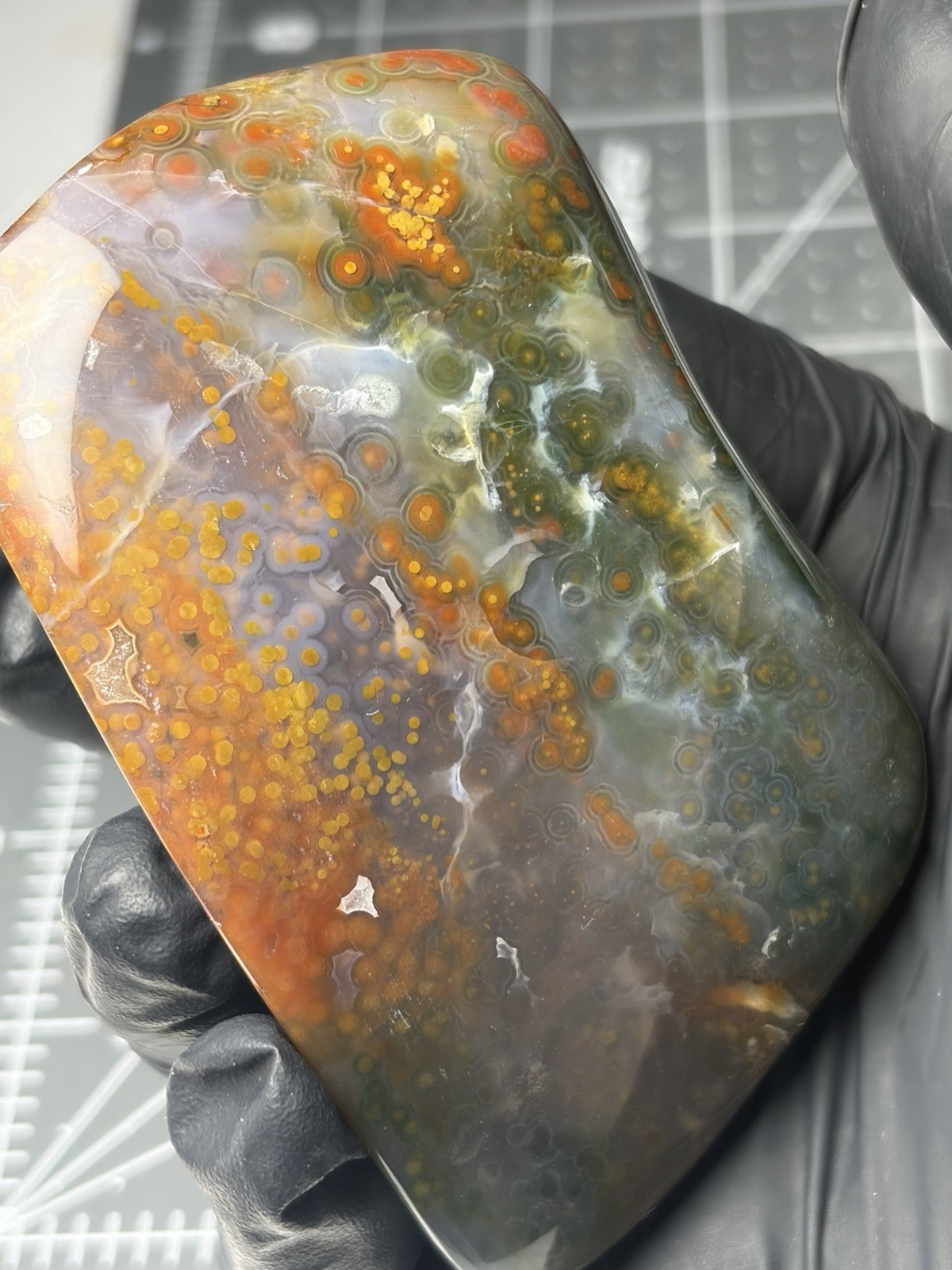Jelly Ocean Jasper Free Form Colorful Orbs