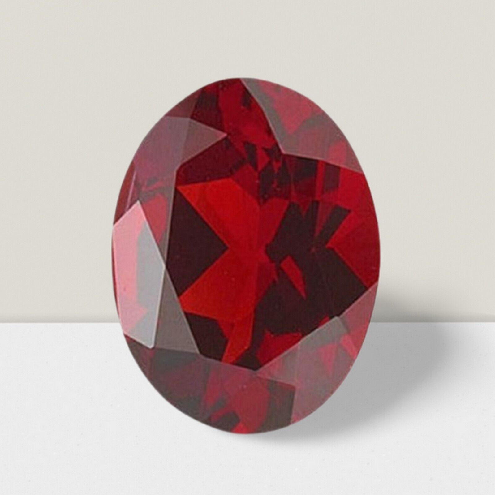 Garnet Oval Cut Gemstone 9 Cts – 16×12 mm Lustrous Loose Gem