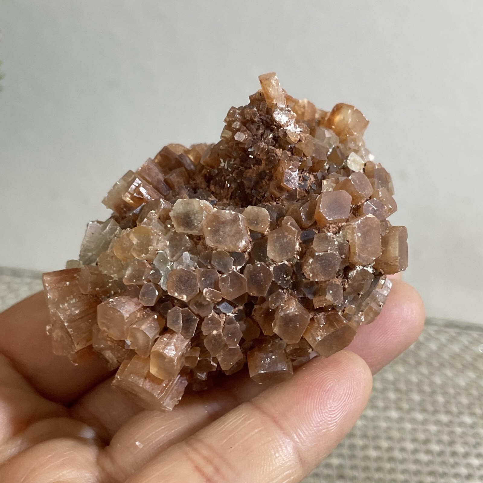 136g NATURAL ROUGH RED ARAGONITE CRYSTAL CLUSTERS FROM MOROCCO
