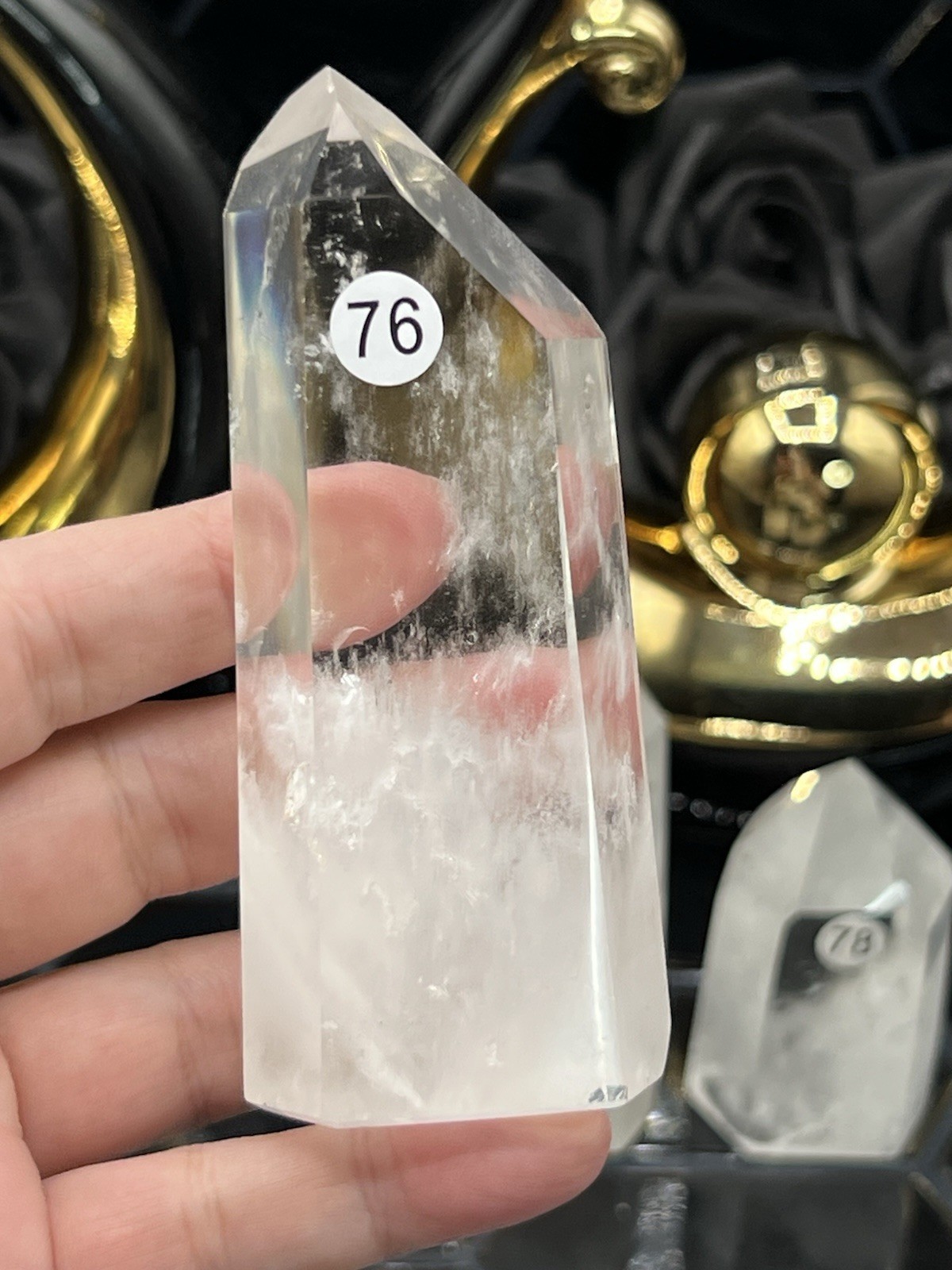 Natural Clear Quartz Polished Points From Brazil Free ship & Gift