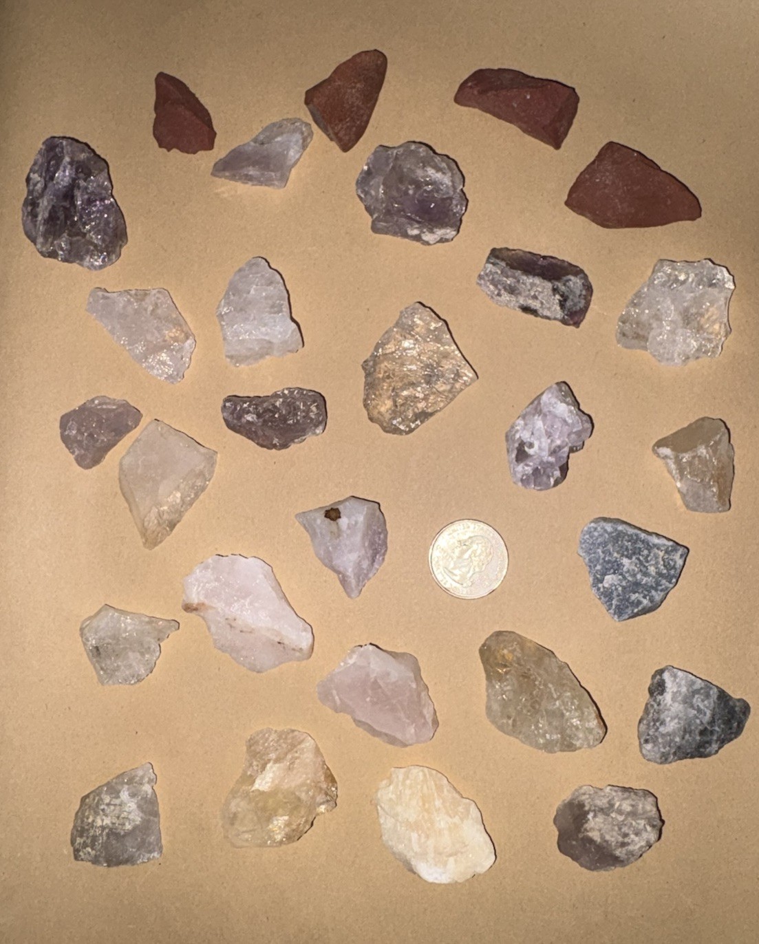 Lot Bulk Mixed Natural Rough Raw Mineral Rocks. UNKNOWN TYPE OF CRYSTALS