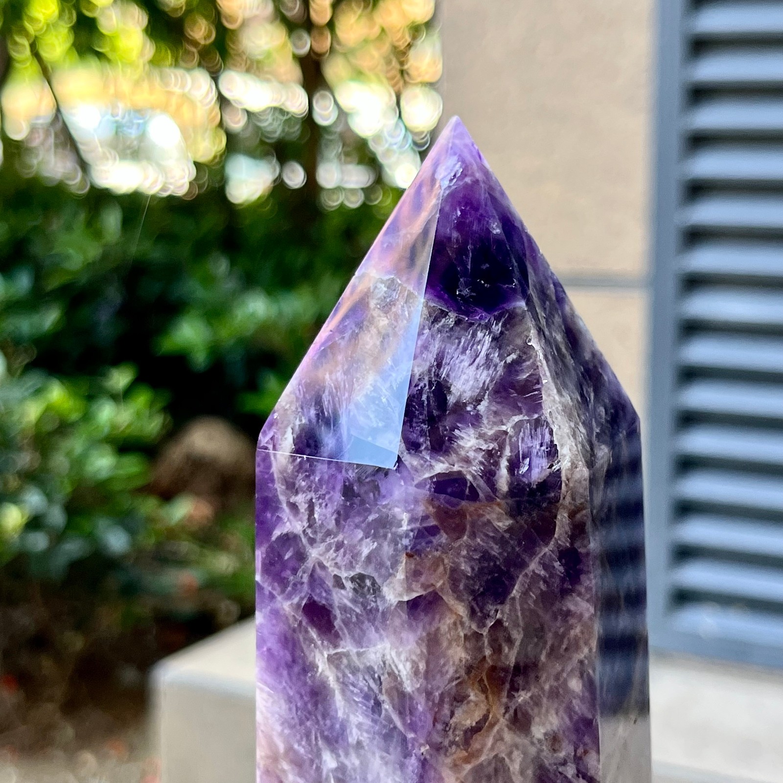 Premium Amethyst Crystal Tower Natural Purple Polished Point 2.8 lb