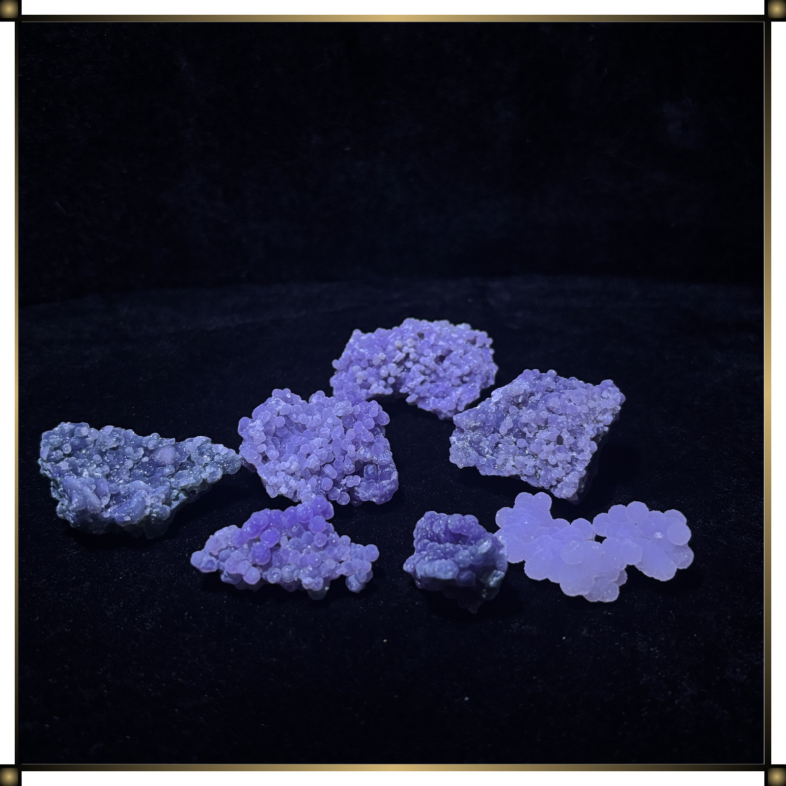 Purple Grape Agate Crystal Cluster Premium Specimen From Indonesia Various Sizes
