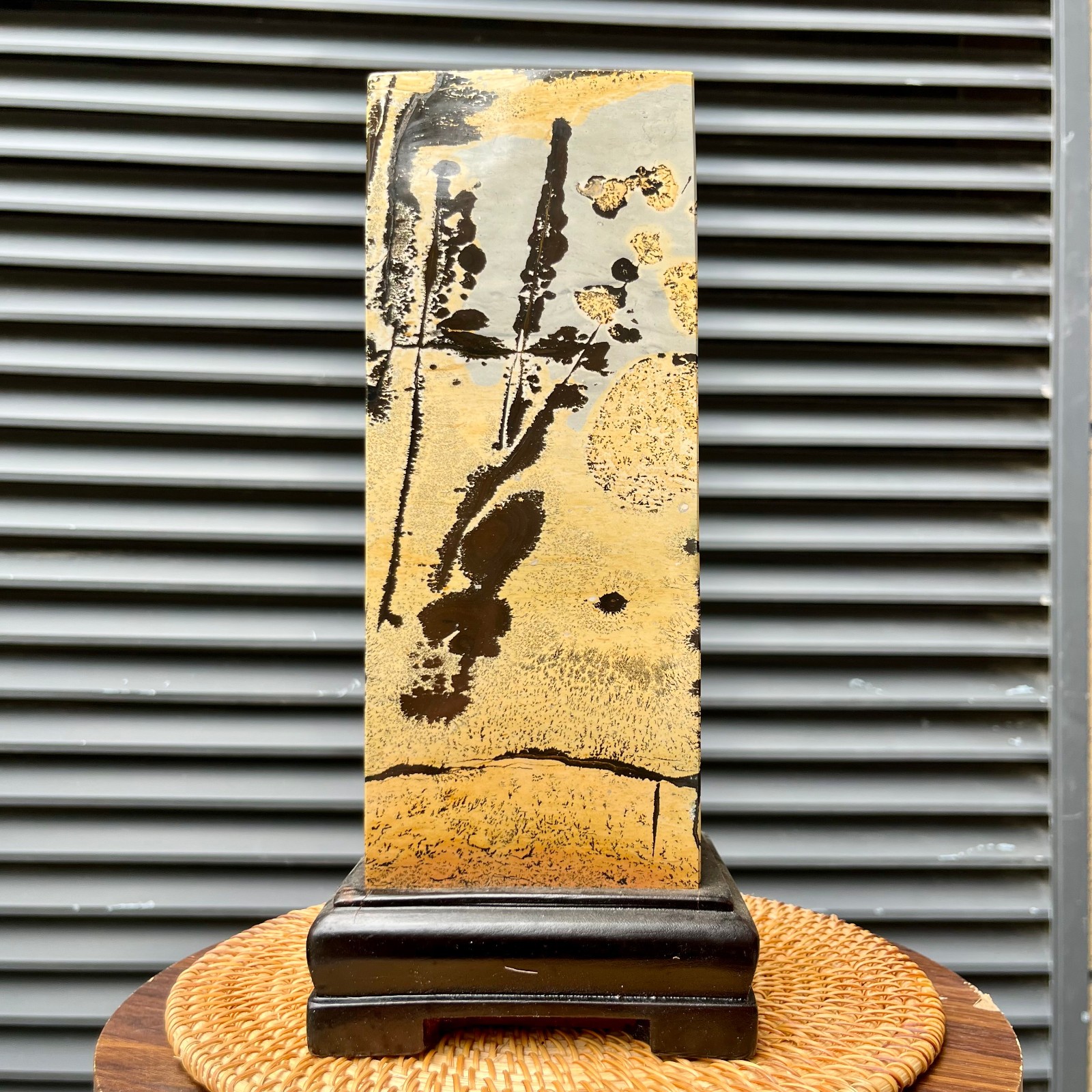 16 lb Landscape Stone Pillar Flat Top Landscape Easter Gift Home Office Display