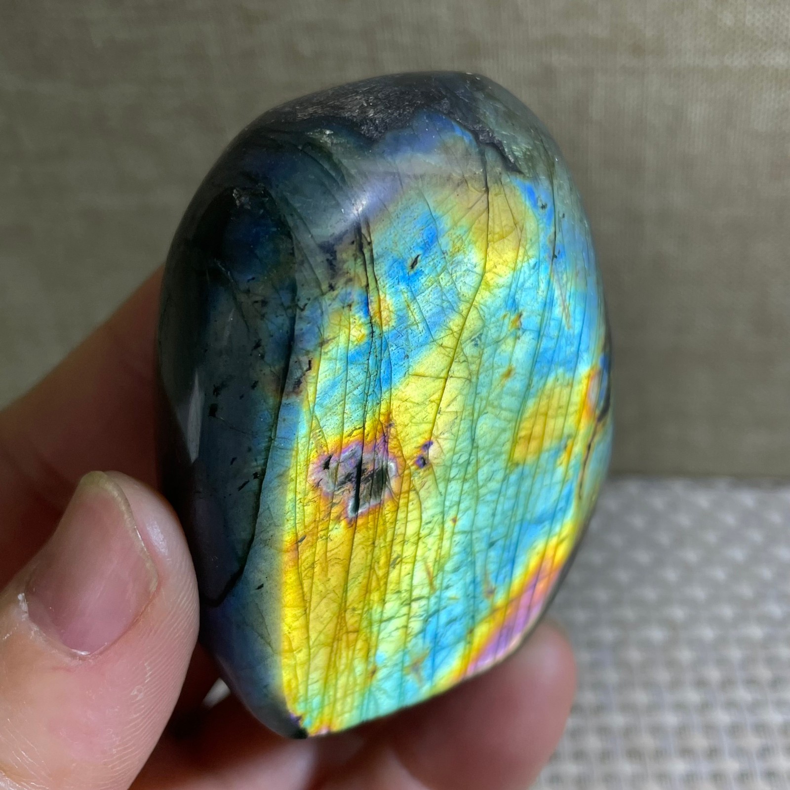 Natural Labradorite Crystal gemstone rough original Specimen 120g