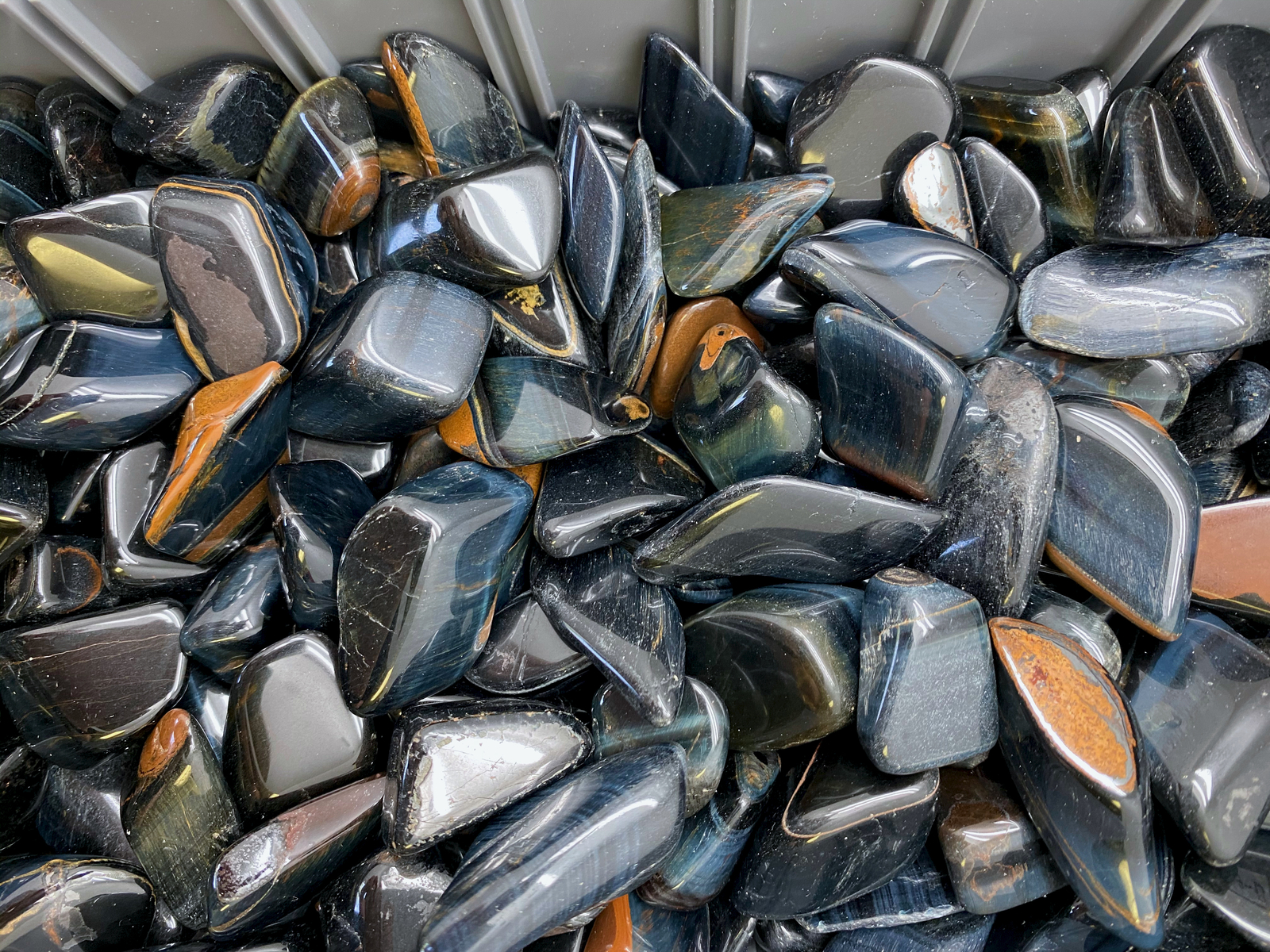 Blue Tigers Eye Tumbled Stone – Polished Blue Tigers Eye Crystal