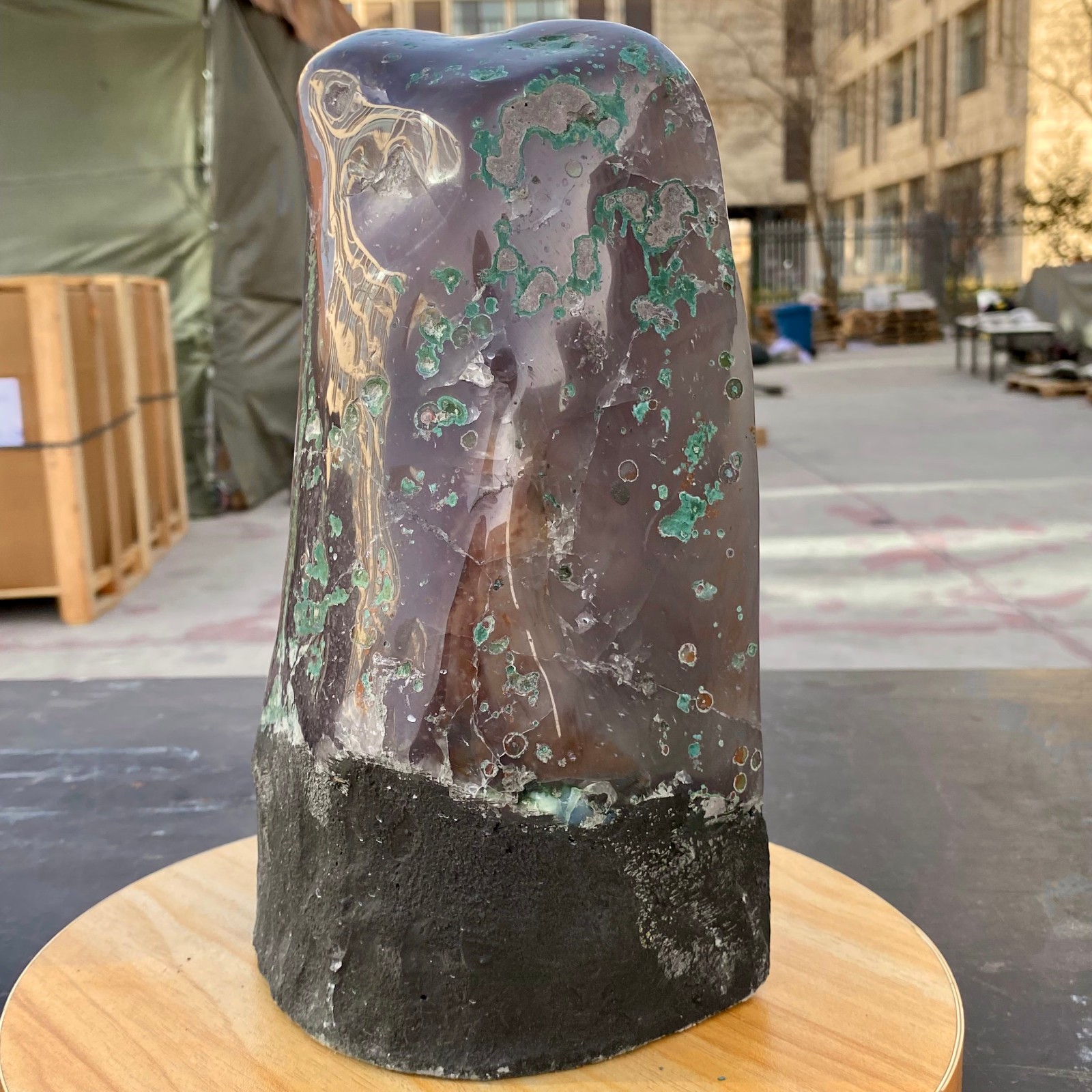 9.43LB Natural agate Amethyst geodequartzclustercrystalCathedralspecimenHealing
