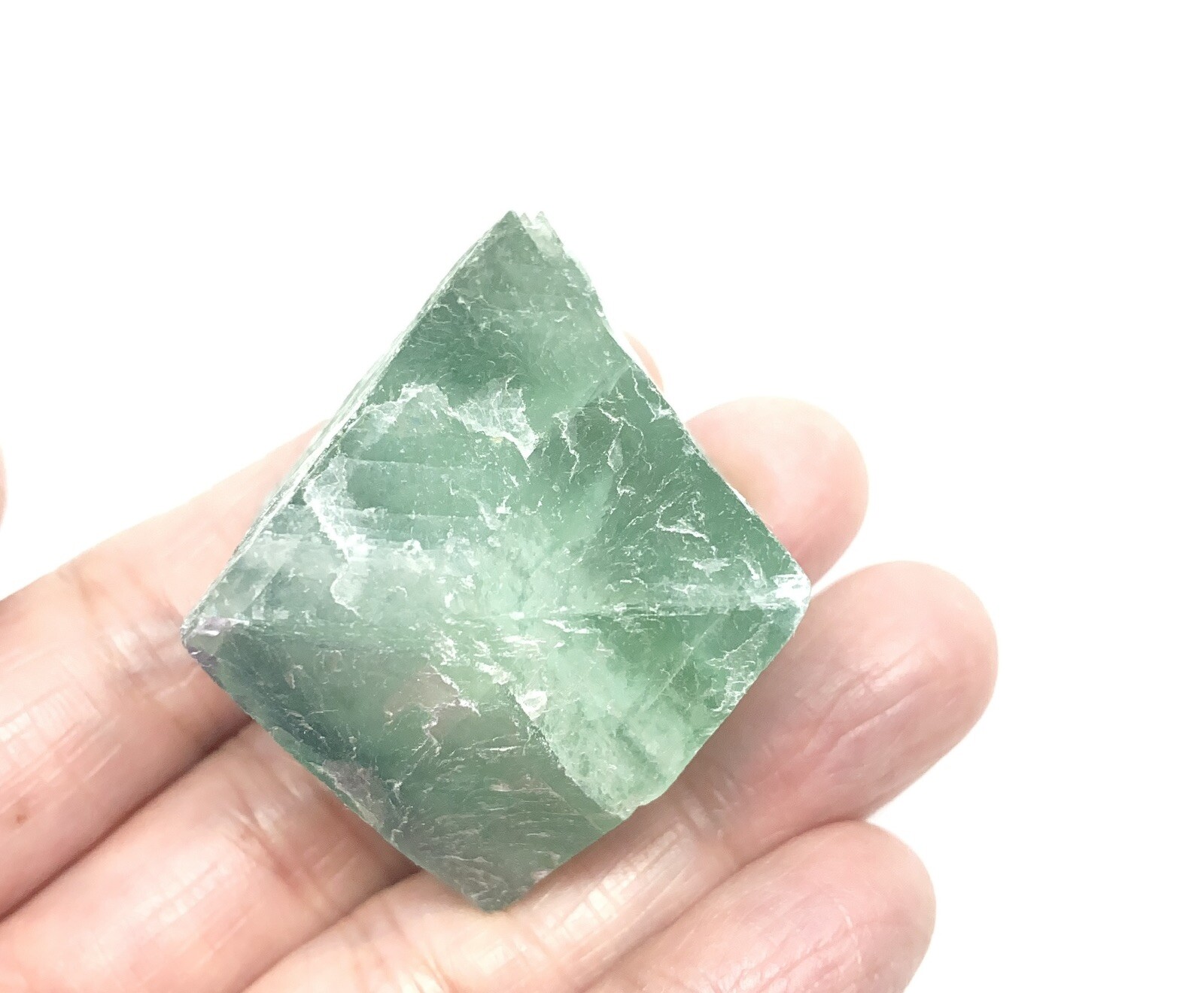 Fluorite Octahedron Green 67g, Aura, Feng Shui, Crystal Healing