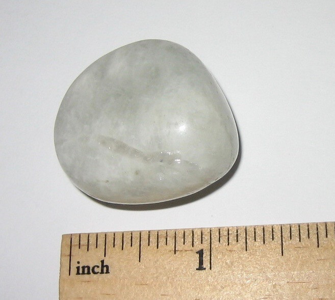 1.25″ TUMBLED POLISHED NATURAL RAINBOW MOONSTONE CRYSTAL STONE INDIA ~ 29.7g *12