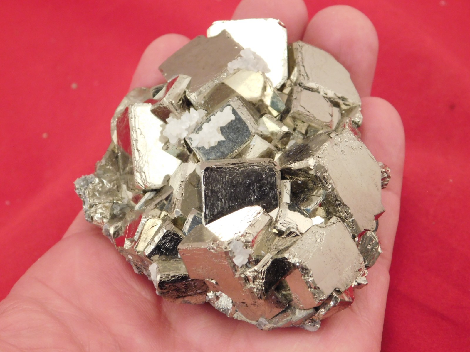 LARGER! PYRITE Crystal CUBE Cluster 100% Natural Huanzala Mine Peru 414gr