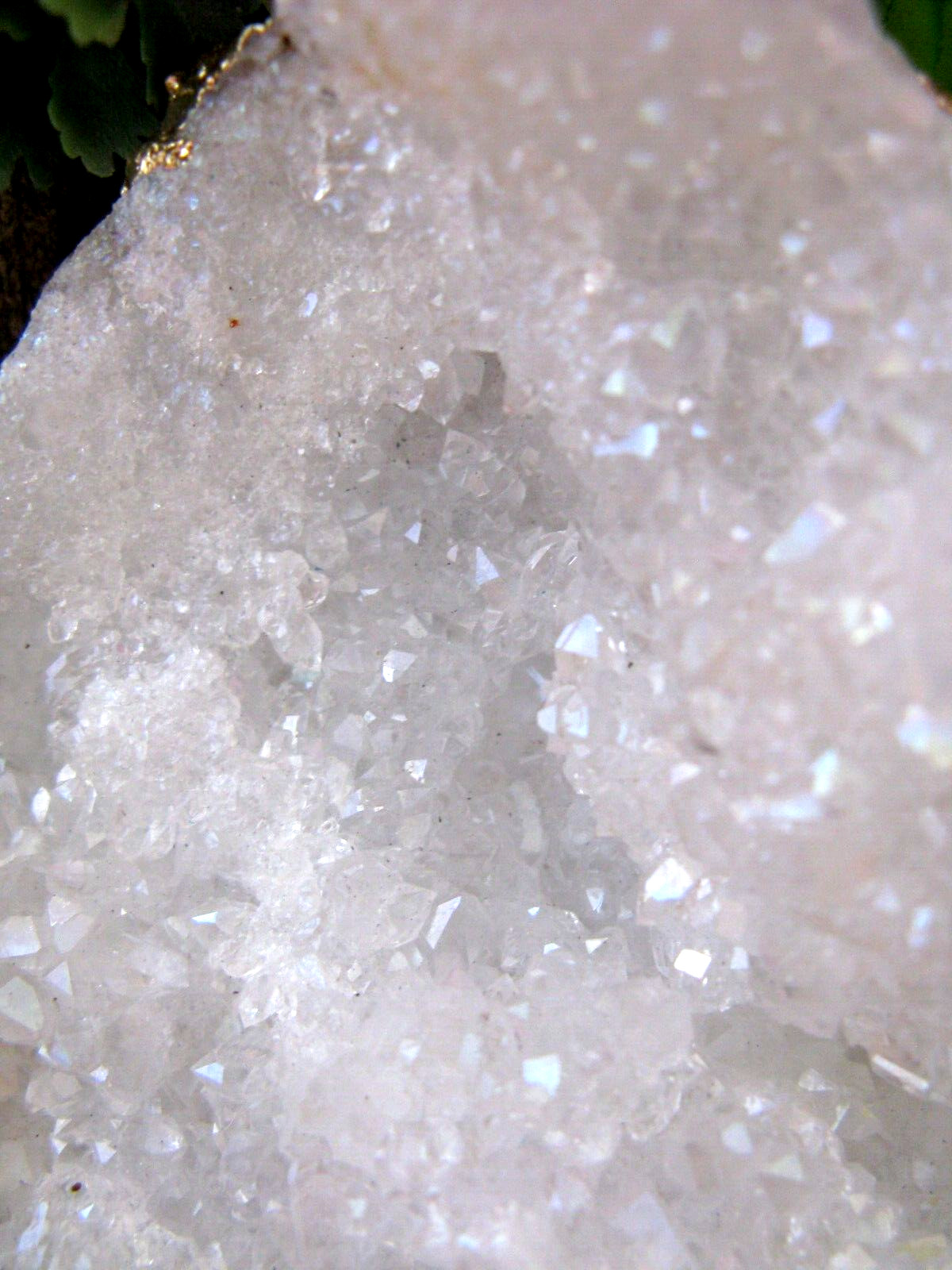 New XXL Angel Aura Natural Quartz Crystal Druzy Geode Christmas Ornament