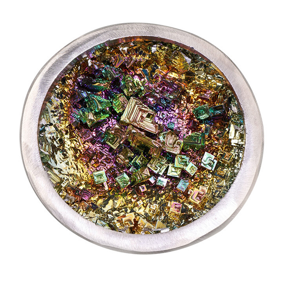 Rainbow Bismuth Ore Bowl Quartz Crystal Geode Mineral Specimen Reiki Healing 1PC