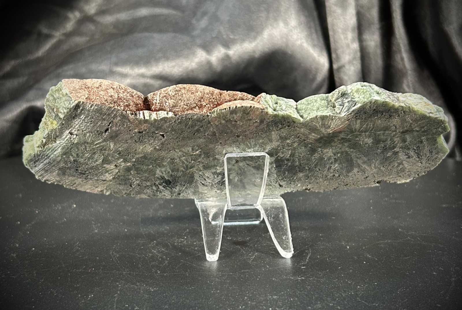 5.34″ Seraphinite Slab Polished Front/Unpolished Back 4.1oz (116 grams)