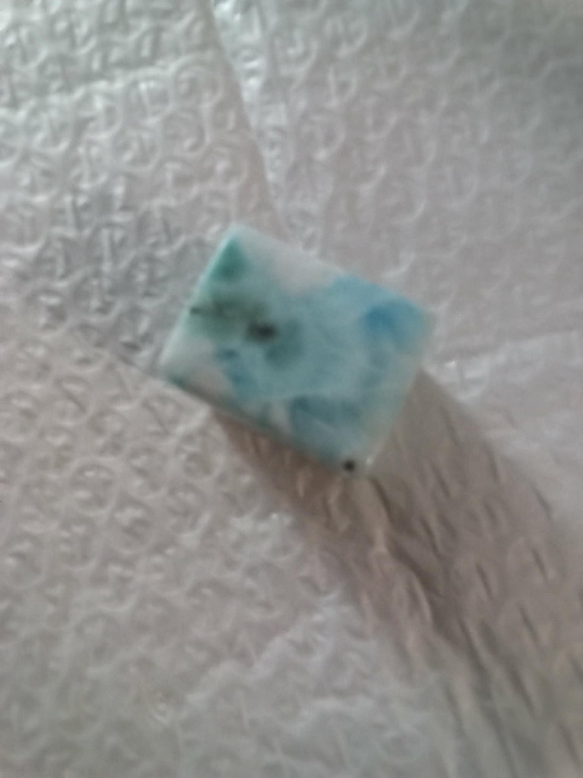 DOMINCAN REPUBLIC LARIMAR CUBE 27 pt 7 MM x 32 pt 4 MM