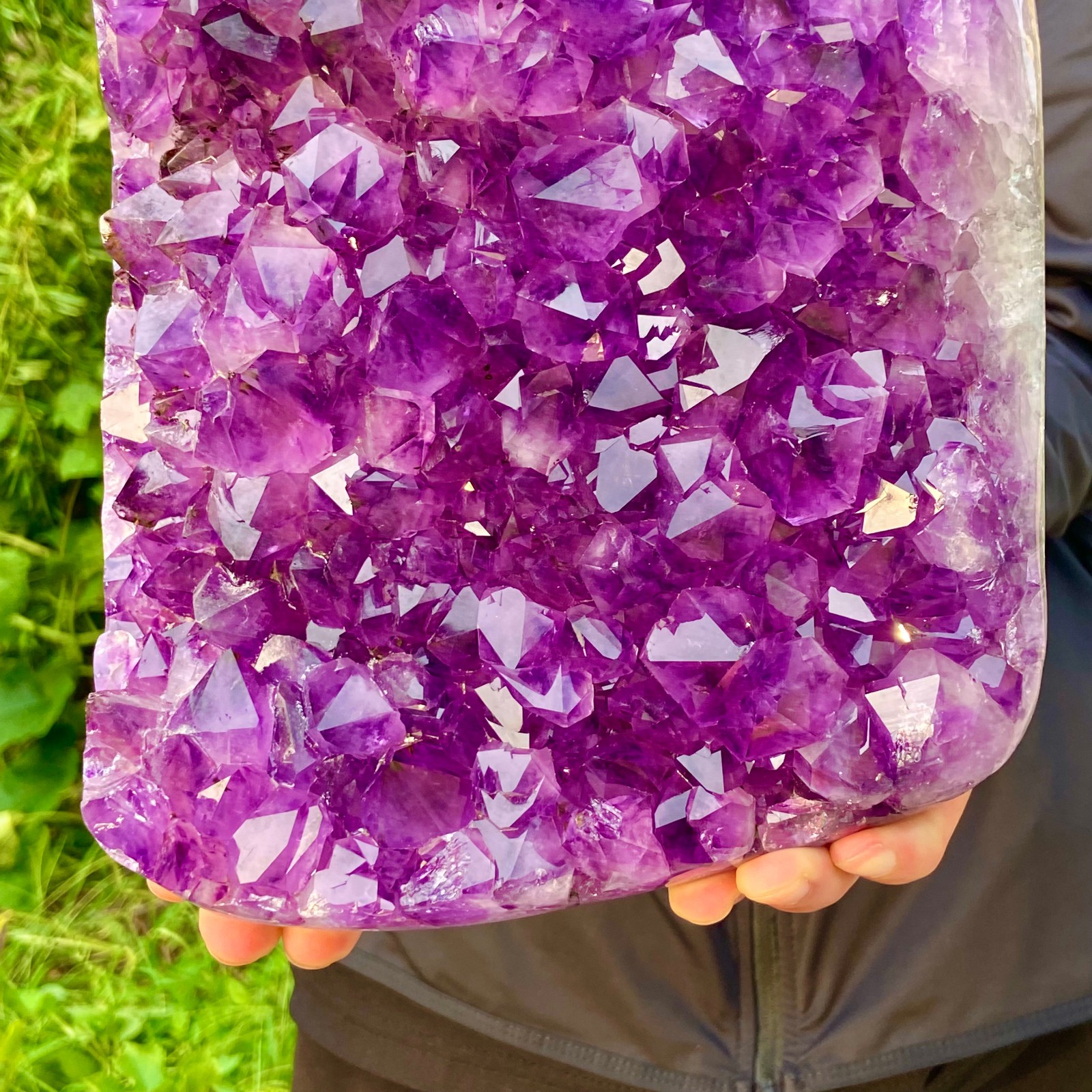 10.69LB Natural Amethyst geode quartz cluster crystal specimen energy healing
