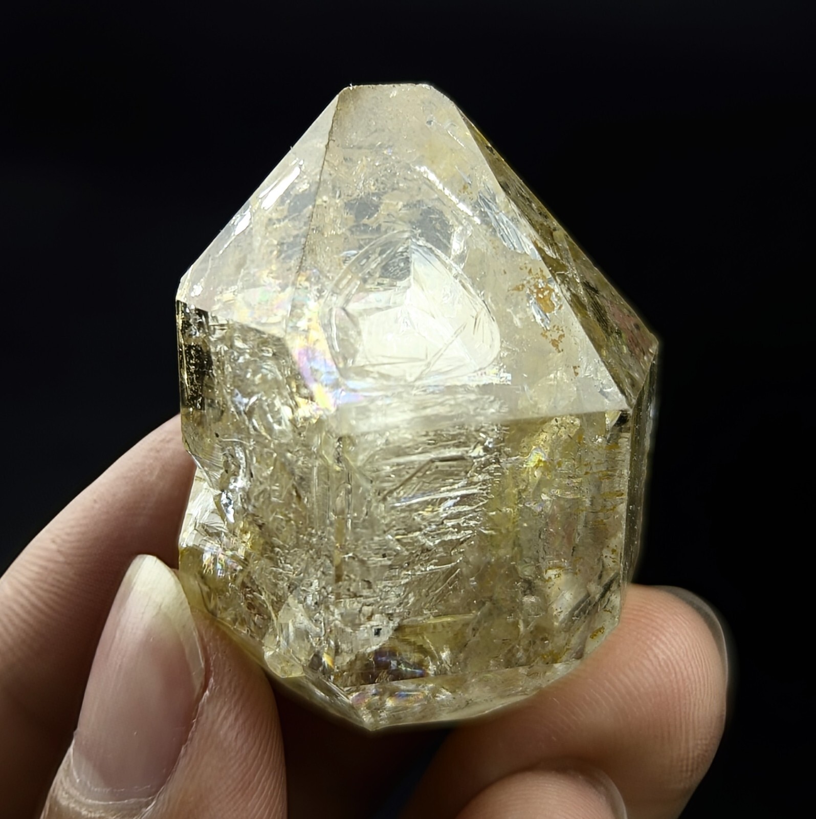 Clay Included Window Quartz Crystal, Terminated, From Pakistan, 35 Grams