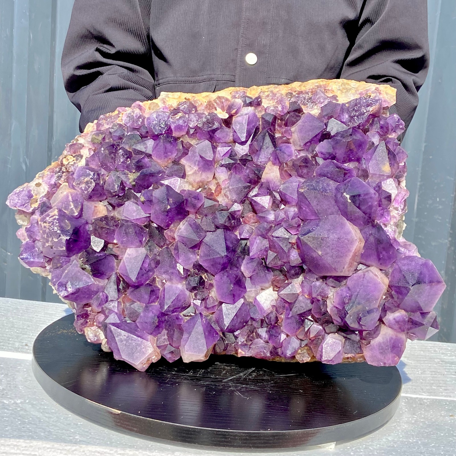 42.54LB Natural amethyst Cluster Quartz Crystal backbone mineral Specimen Healin