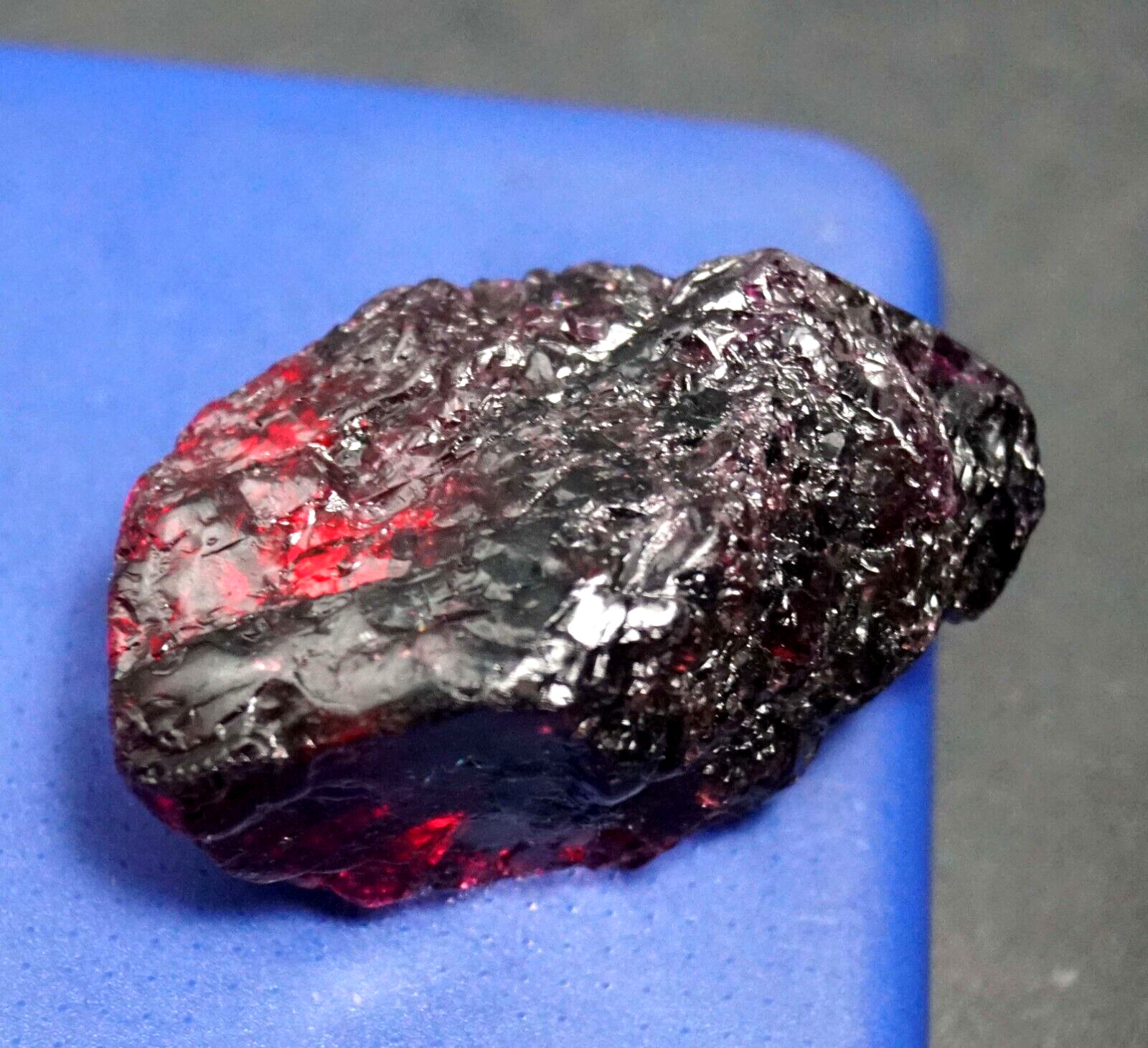 214.70Ct GIE Certified Burmese Natural Crystal Red Ruby Rough Untreated Gemstone