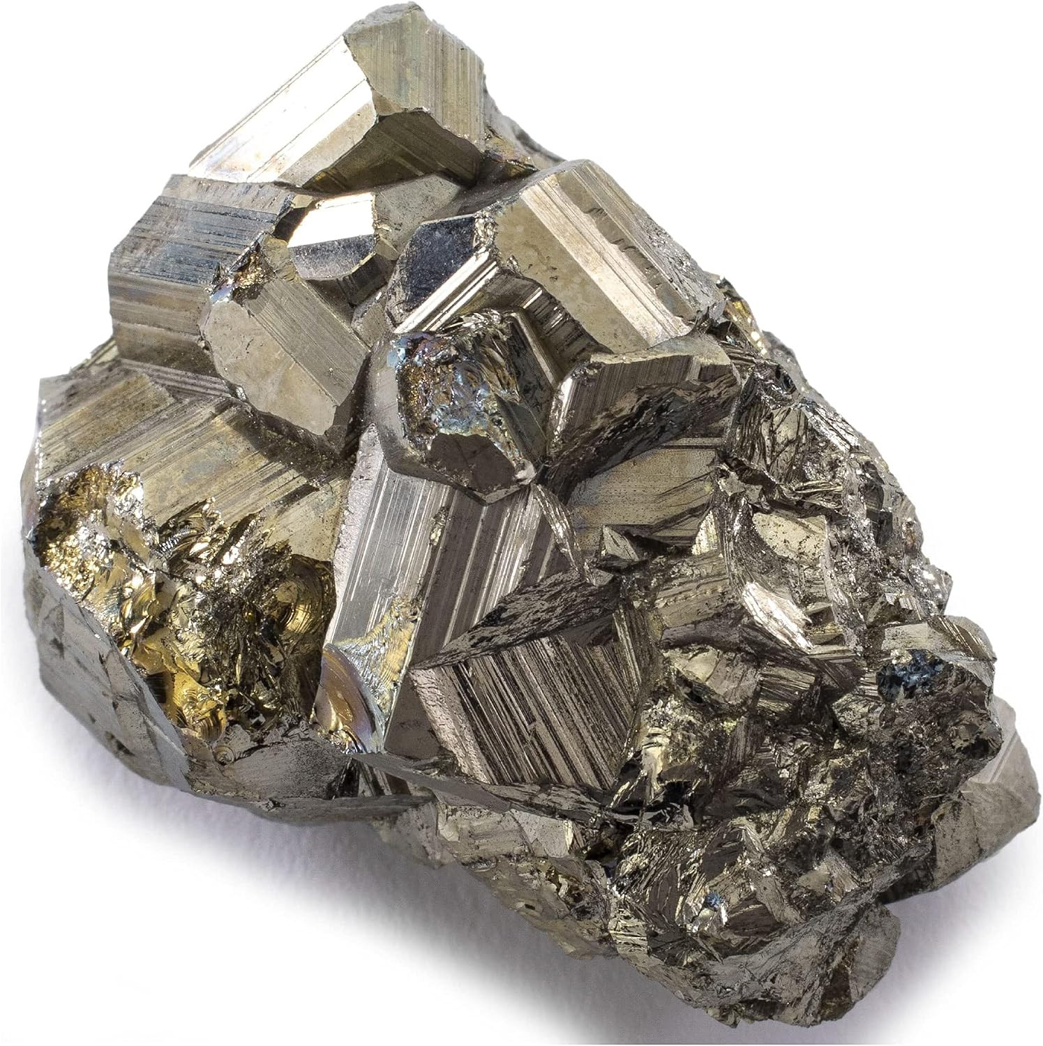 KALIFANO Natural Pyrite Cluster – High Energy Iron Piedra Pirita from Peru with