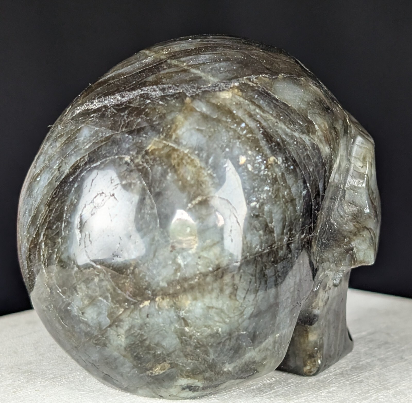 Blue Labradorite Skull Crystal Large Big Gemstone Chakra