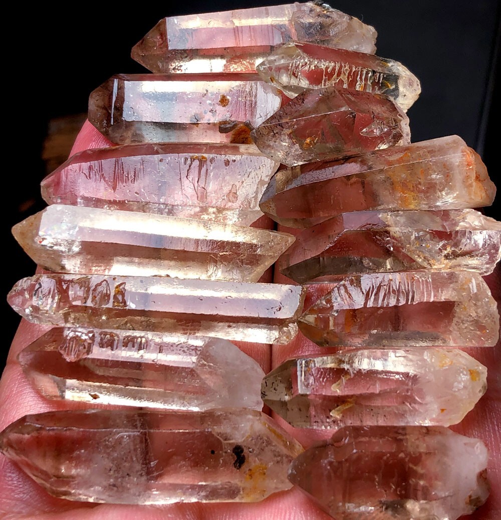 76g 14Diamond Grade!Super Seven Skeletal Amethyst Quartz Crystal Namibia r393