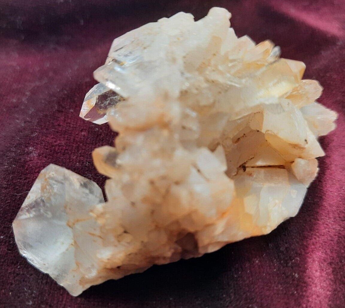 Quartz Crystals Cluster Arkansas Size 2 3/4 x 1 1/2 x 1 1/2 inches