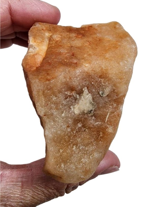 Orange Quartz Crystal Rough Stone Brazil 170.7 grams