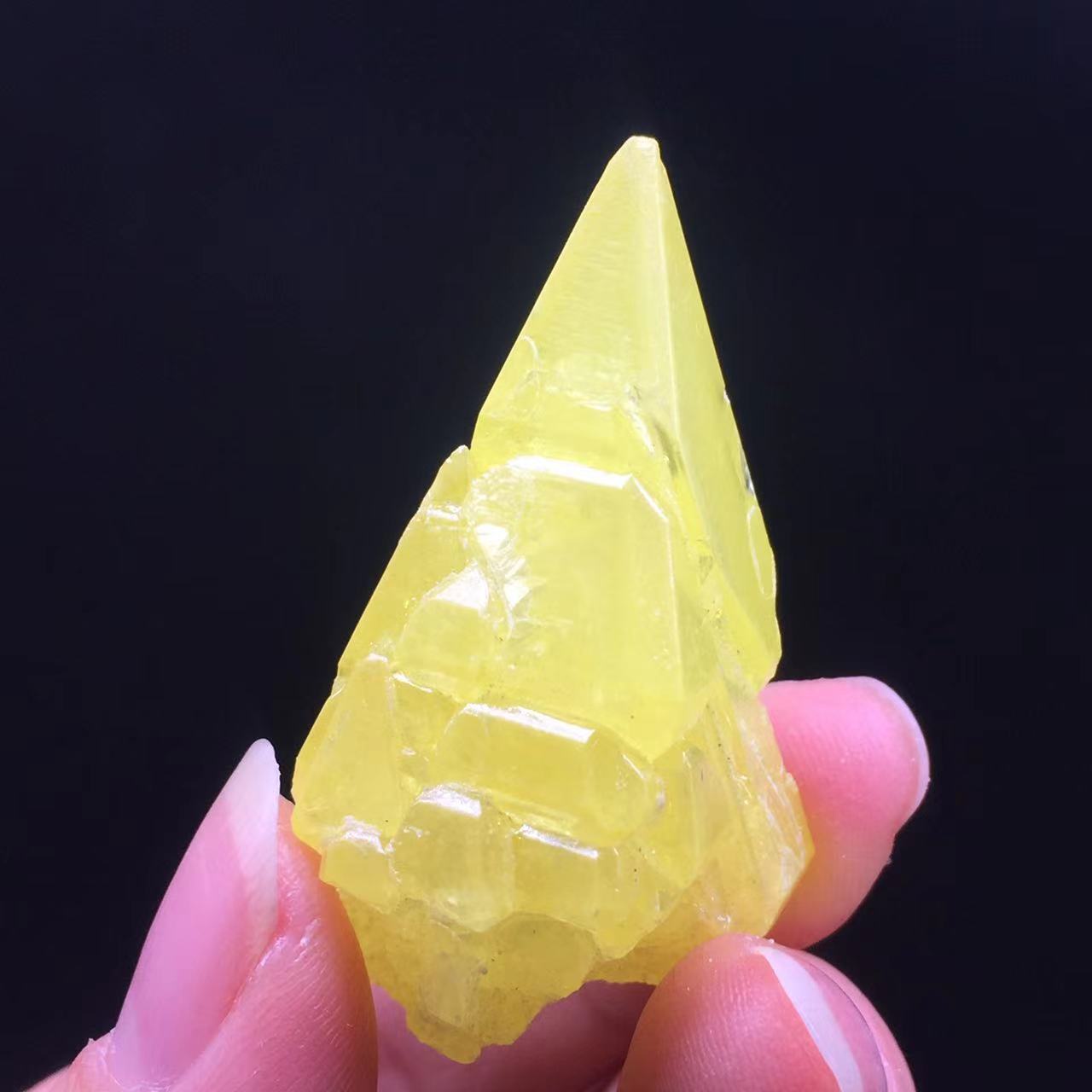 Natural Sulfur Sulphur Quartz Crystal Cluster Specimen Reiki Raw Gemstone 1Pc