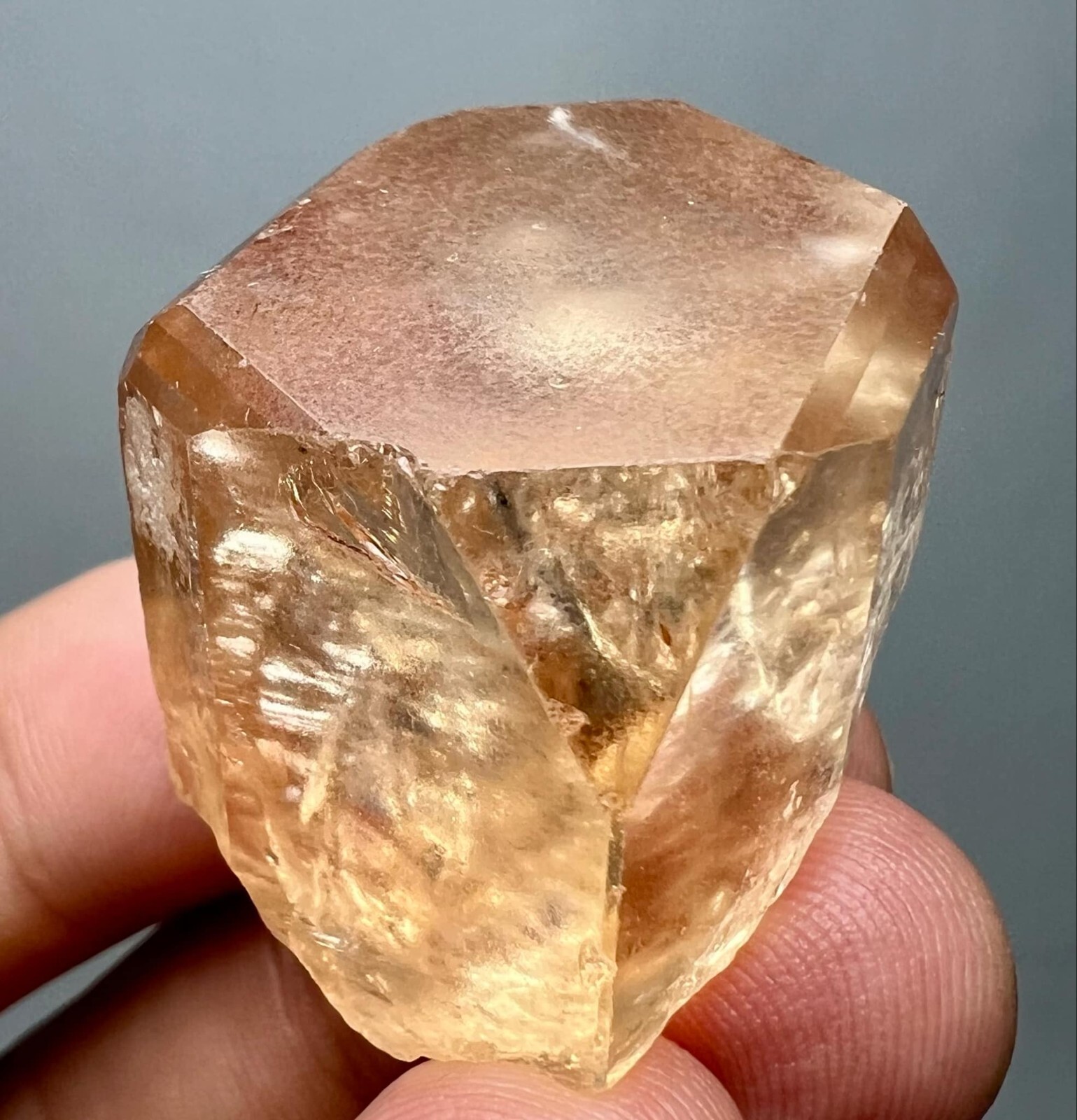215 Carat Natural !!! Eye Clean Top Honey Color Topaz Huge Crystal @PAK