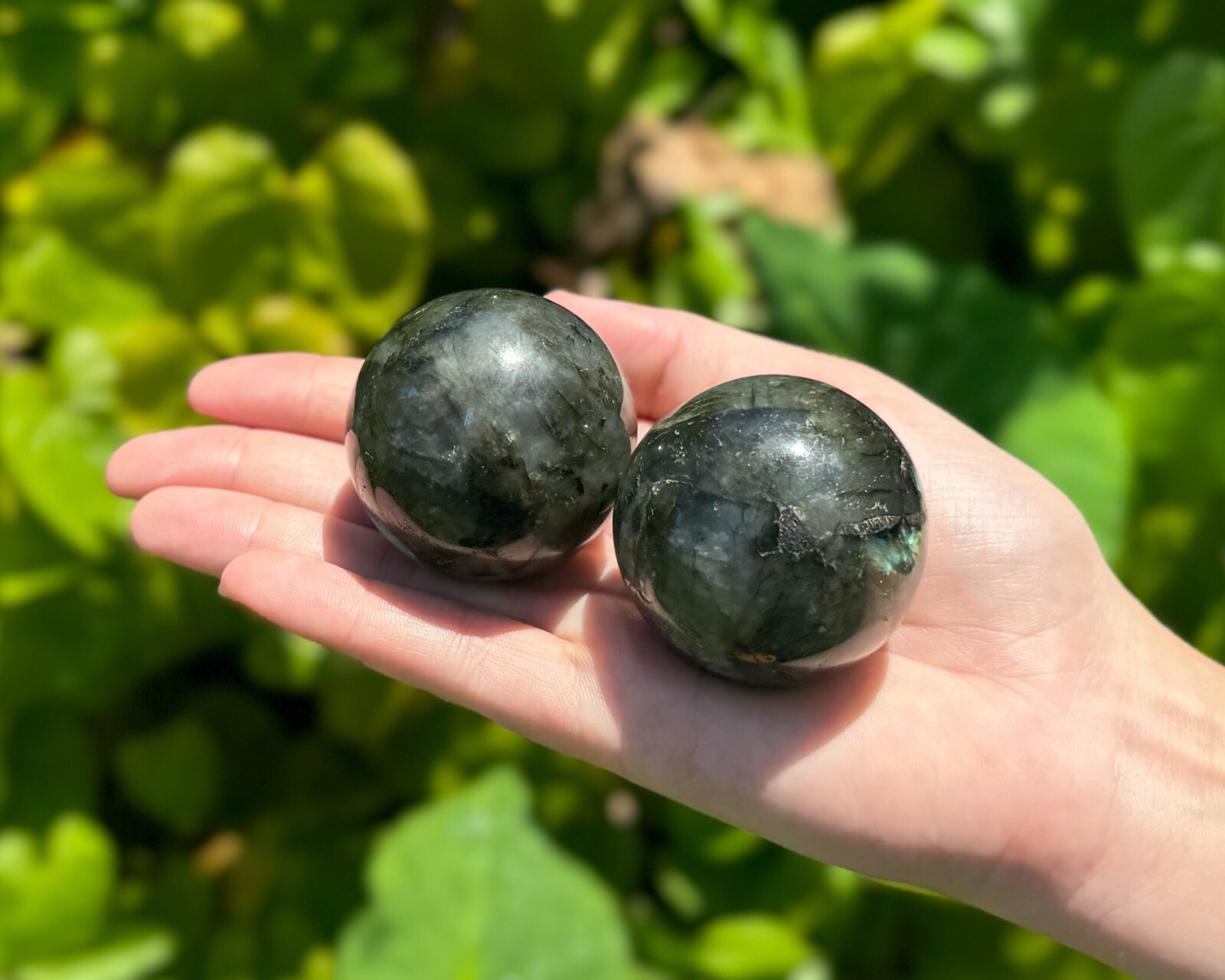 Labradorite Crystal Sphere LARGE 1.75 – 2″ Sphere (A Quality Labradorite Sphere)