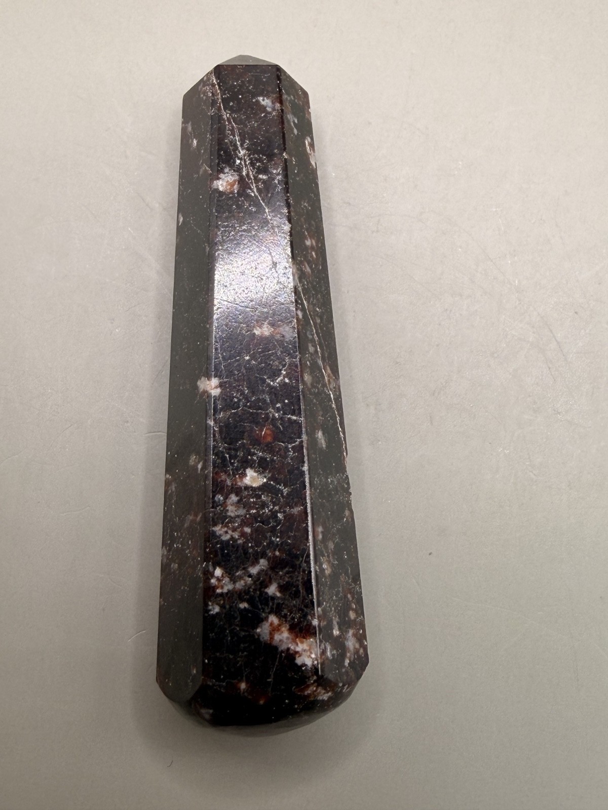 Garnet Wand 0.98oz 3.75″ Double Terminated Red Garnet Crystal Point Healing