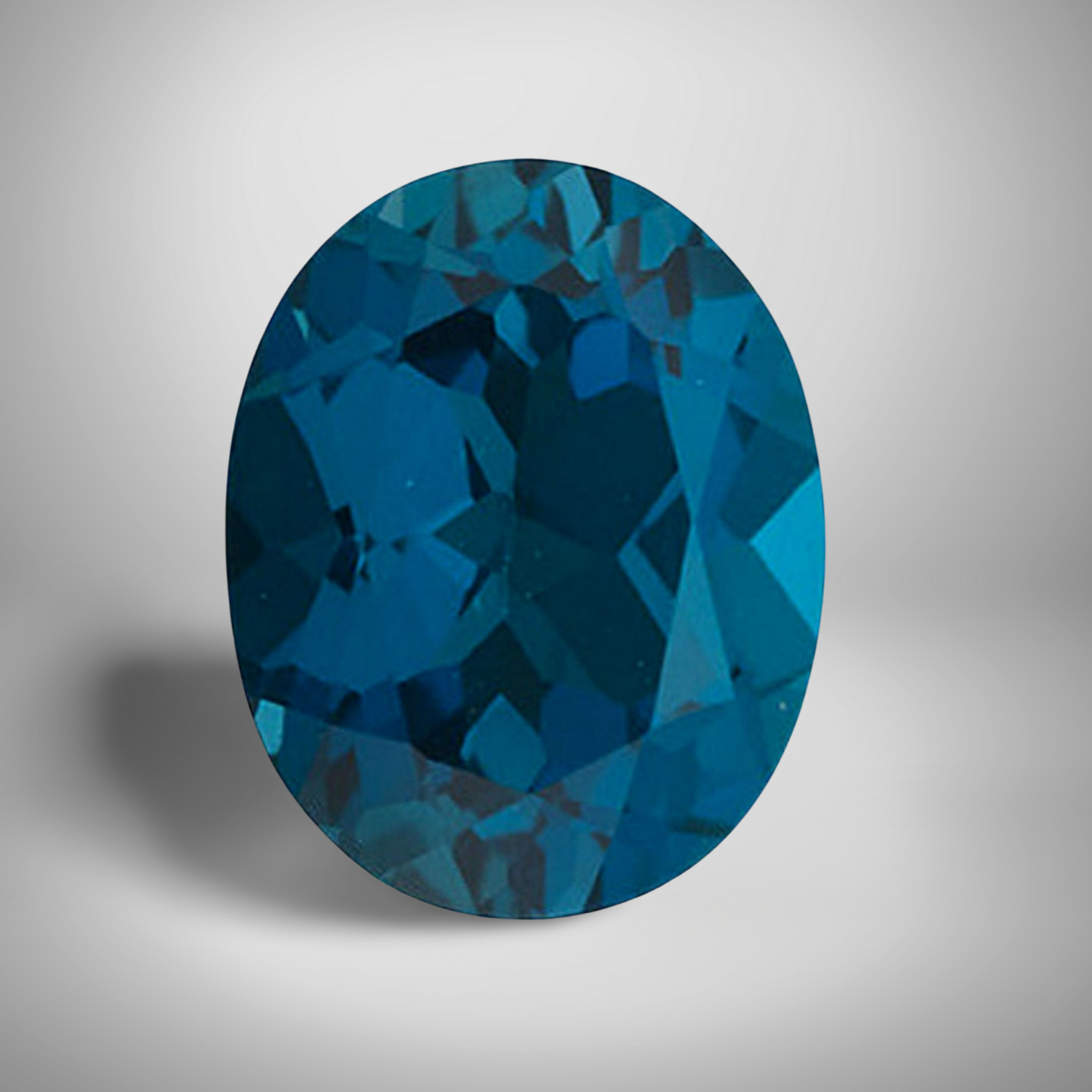 London Blue Topaz Oval Cut Gemstone 2 Cts – 10×8 mm Calibrated Loose Gem