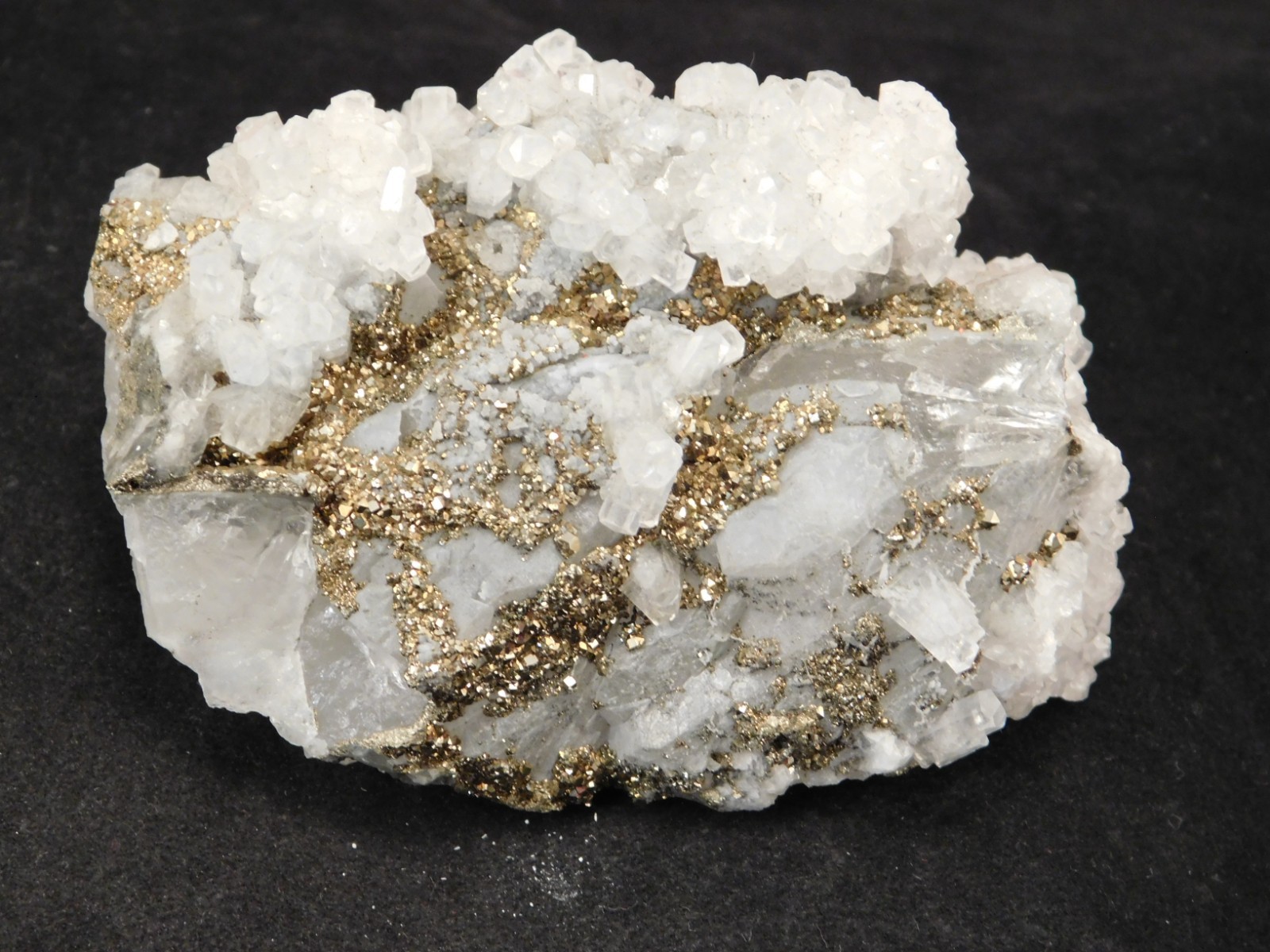 Terminated Calcite Crystals on Rainbow MARCASITE From Mexico 281gr