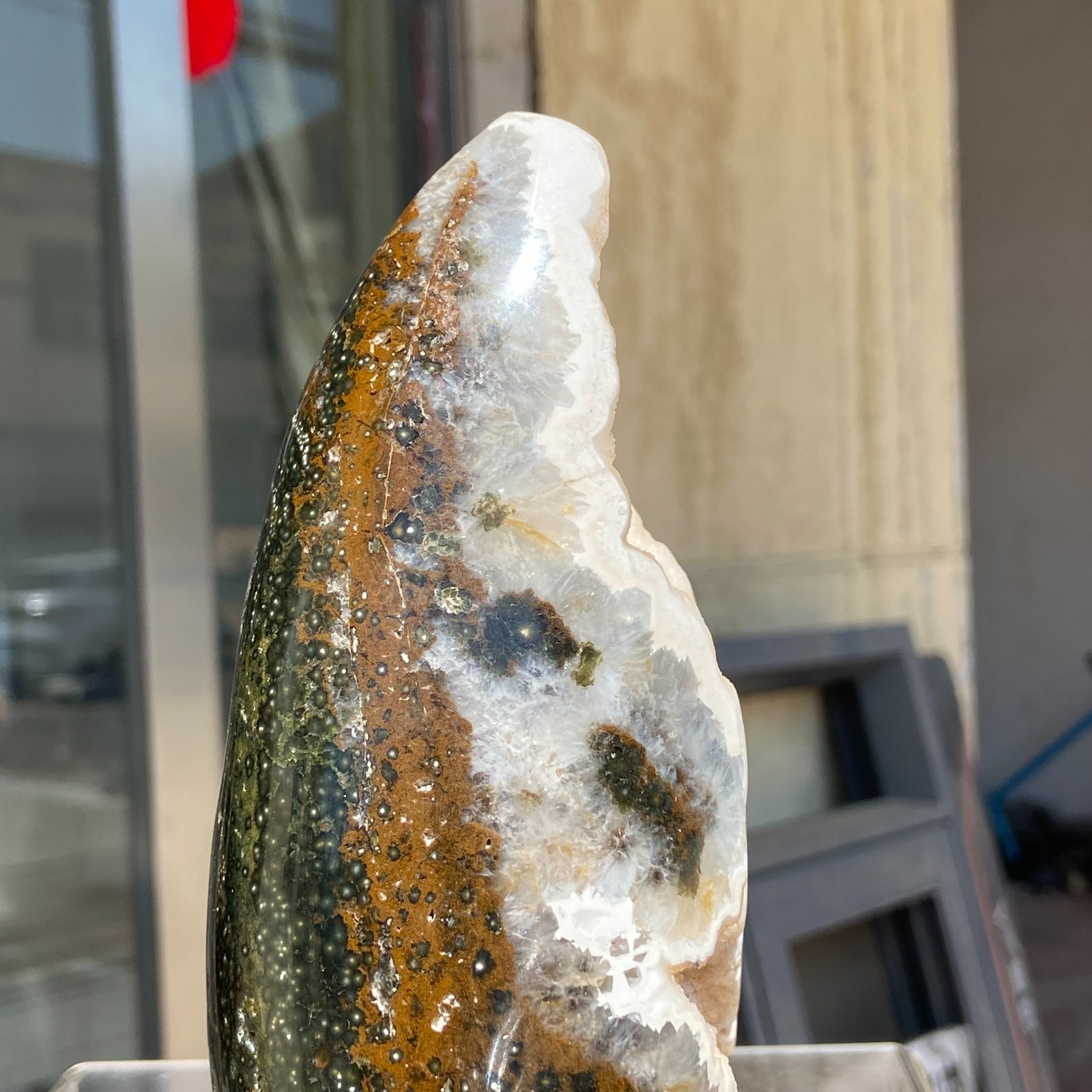 4.06LB Natural Colourful Ocean Jasper Crystal Druzy Specimen Healing