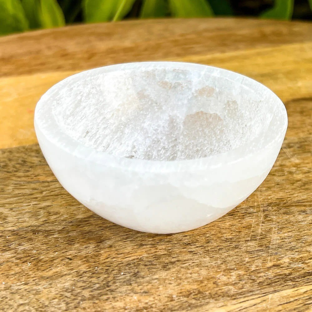 Natural Selenite Charging Bowls Polished Crystal Carving Specimens Collection